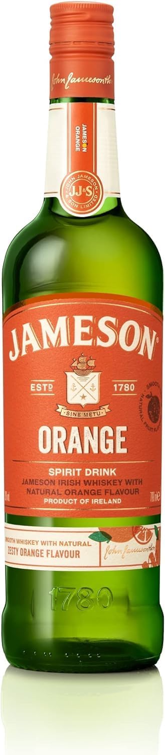 Jameson Orange Flavoured Irish Whiskey | 30% ABV | 70CL | Triple Distilled Irish Whiskey | Zesty Orange Citrus Fruit with Sweet Undertones | Subtly Sweet and Perfectly Balanced Irish Whiskey