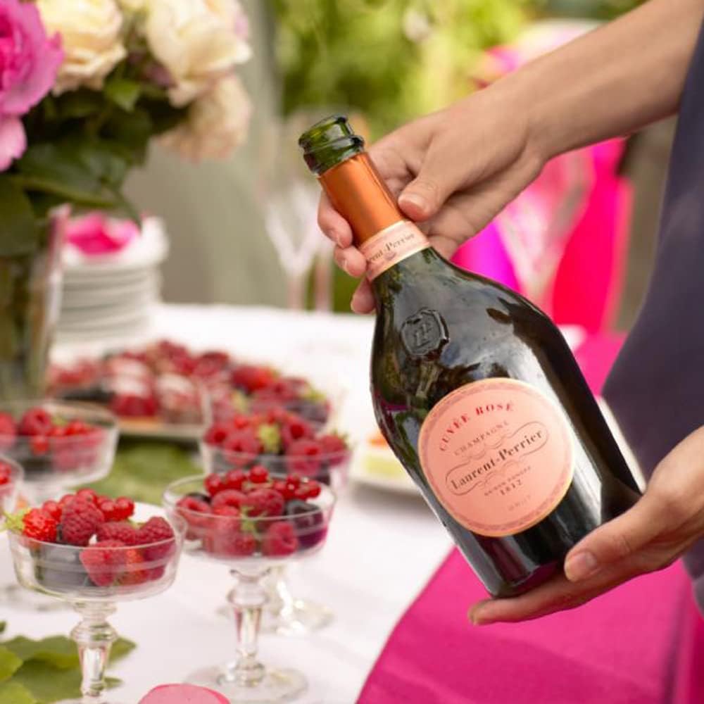 Laurent Perrier Rose Champagne 75cl With Bottle Stopper