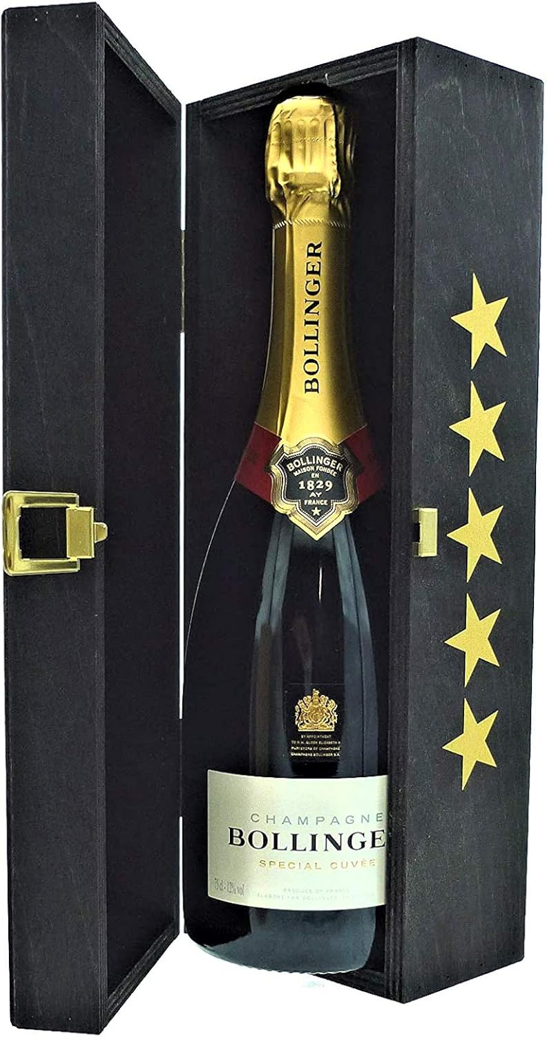 Bollinger Special Cuvée Champagne, 75cl in a Wooden 5 Star Champagne Gift Box