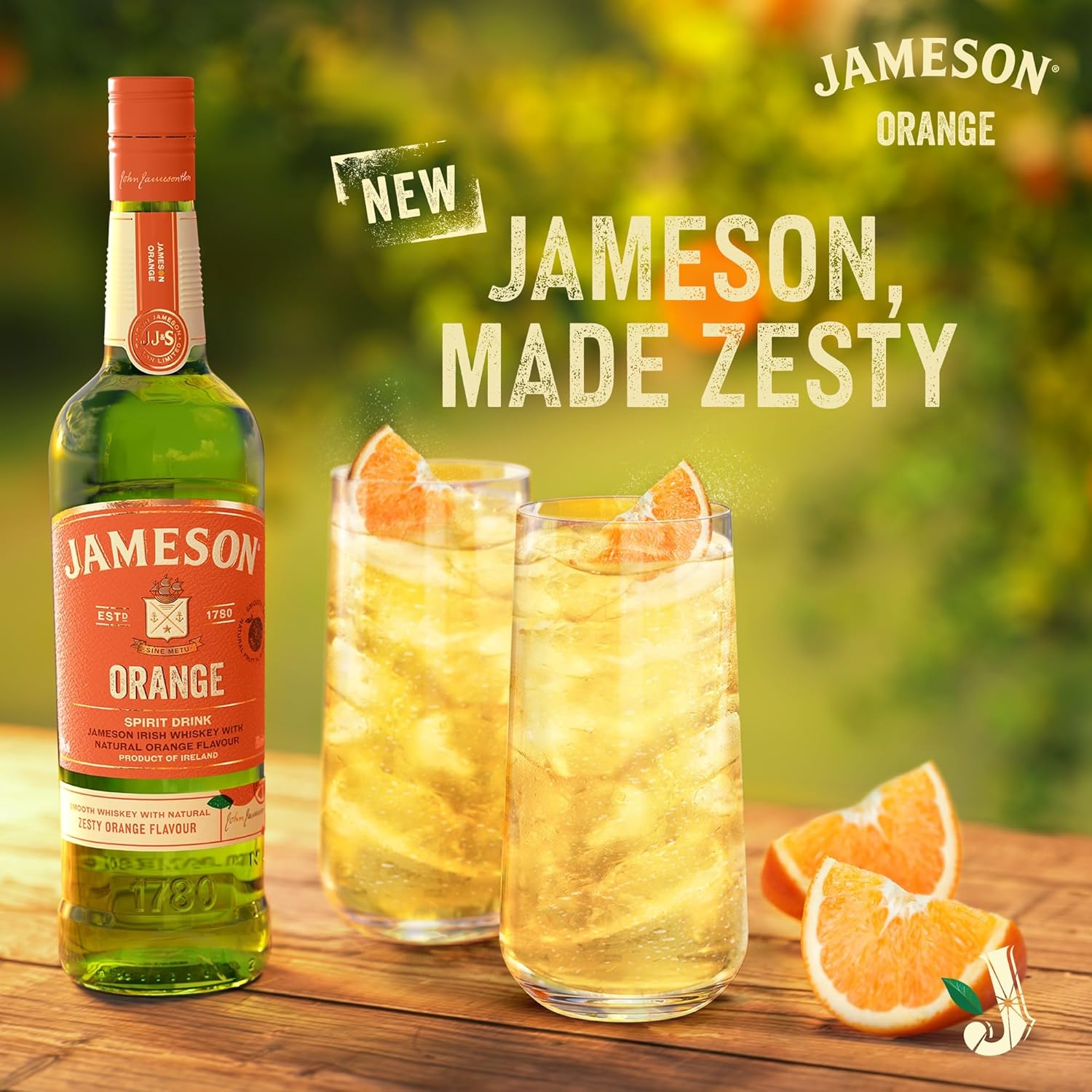 Jameson Orange Flavoured Irish Whiskey | 30% ABV | 70CL | Triple Distilled Irish Whiskey | Zesty Orange Citrus Fruit with Sweet Undertones | Subtly Sweet and Perfectly Balanced Irish Whiskey