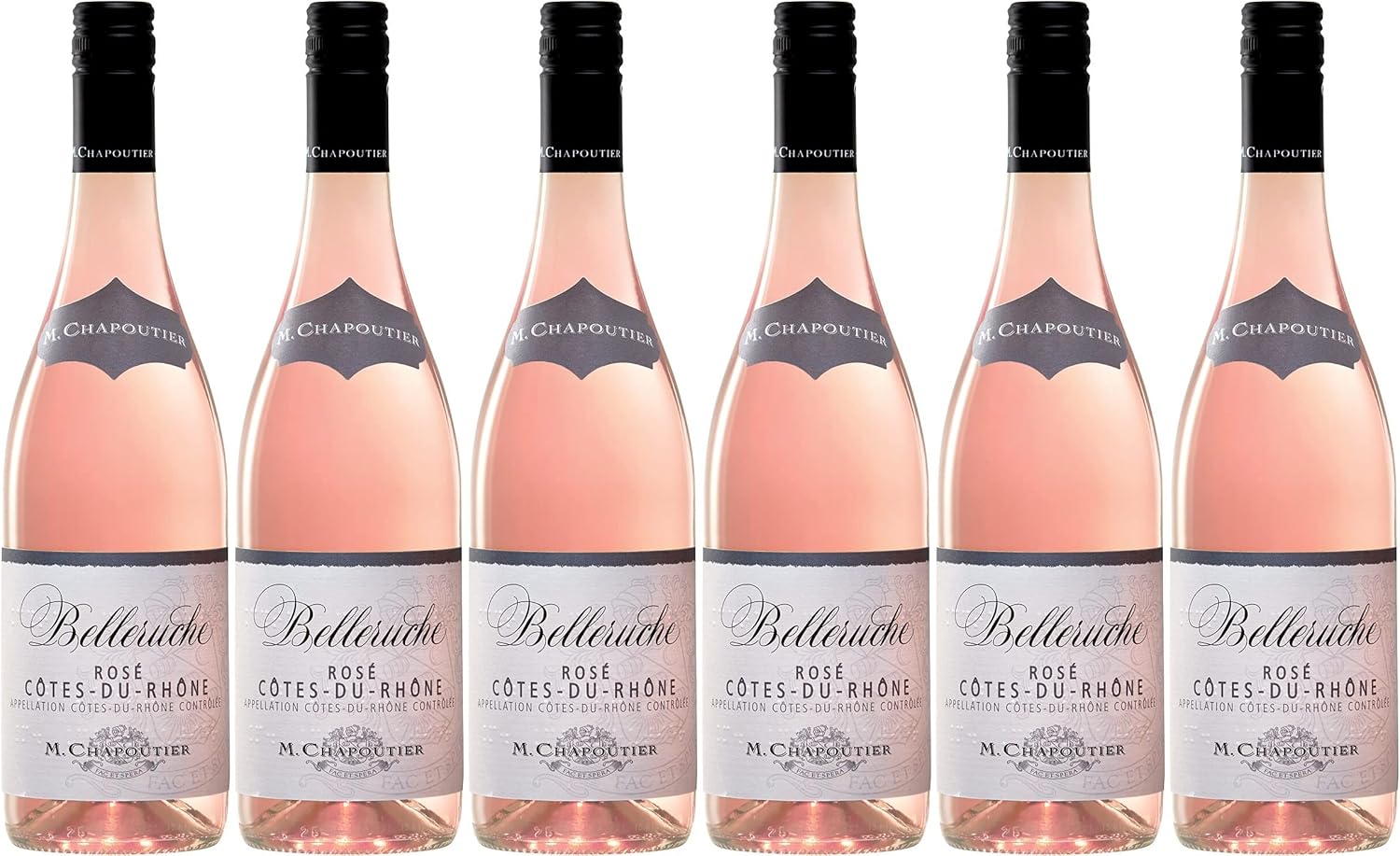 French Rose Rhone Wine Case - Belleruche Côtes-Du-Rhône Rosé M.Chapoutier 6 x 75cl